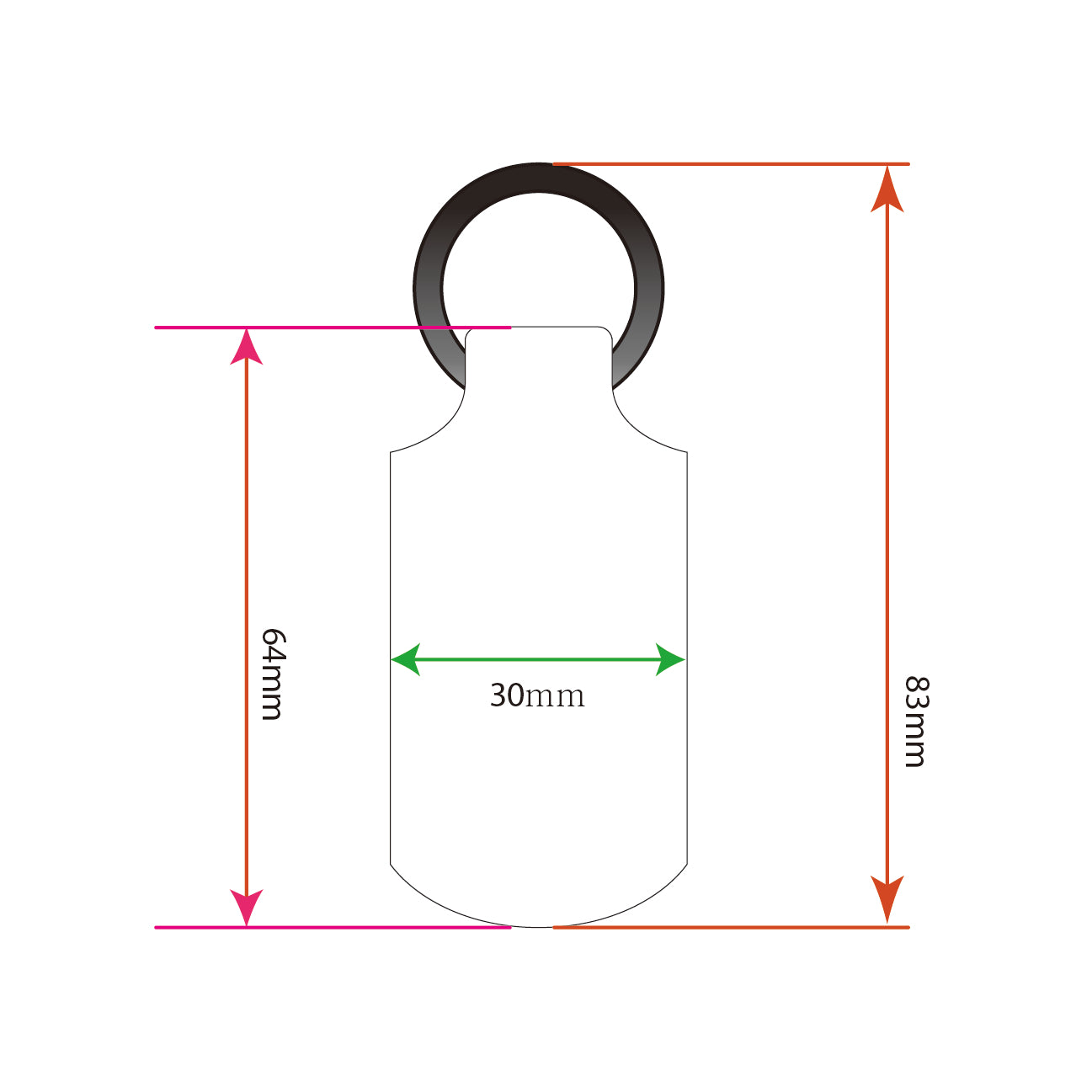 Handmade Orange Leather Keychain – Engraved Honda Logo