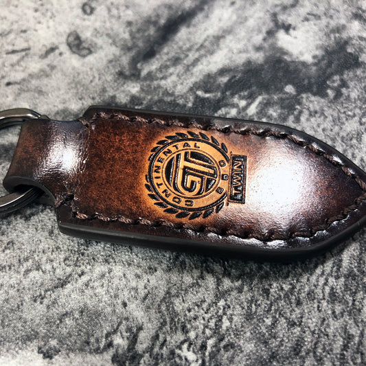 Royal Enfield GT 650 Leather Keychain – Brown