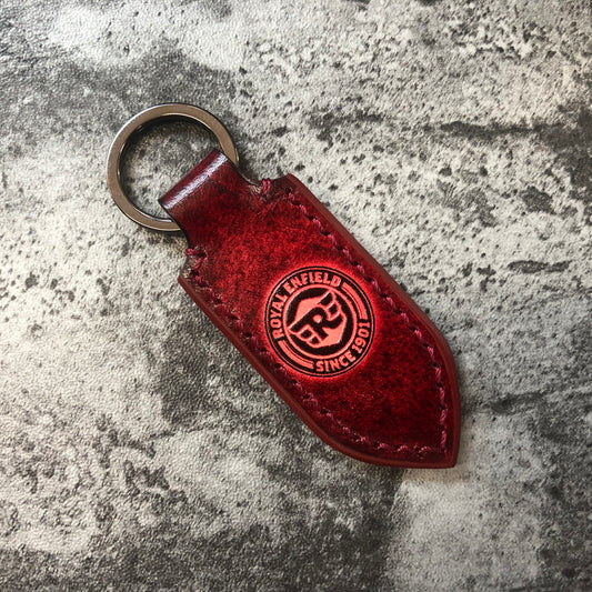 Royal Enfield Handmade Leather Keychain – Pointed