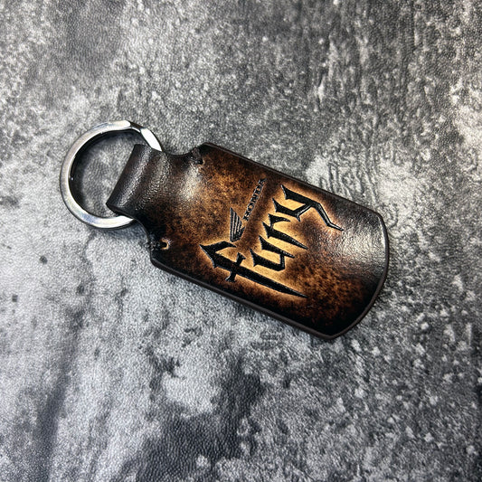 Honda Fury Leather Keychain – Brown