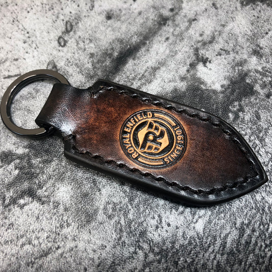 royal enfield leather key ring